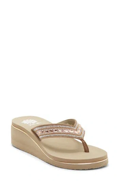 Yellow Box Premium Marcy Flip Flop Sandal In Brown