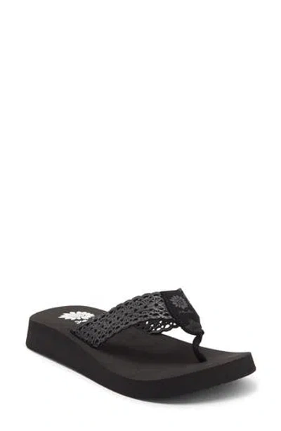 Yellow Box Premium Wally Flip Flop Sandal In Black