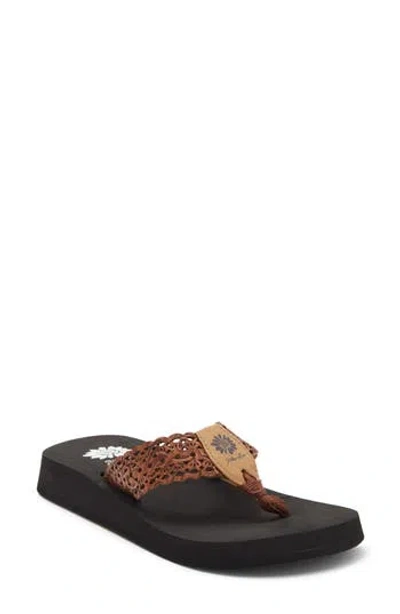Yellow Box Premium Wally Flip Flop Sandal In Brown