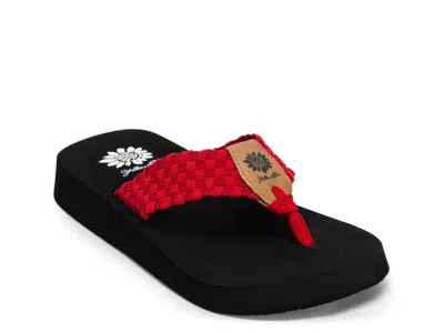 Yellow Box Soleil Sandal In Red