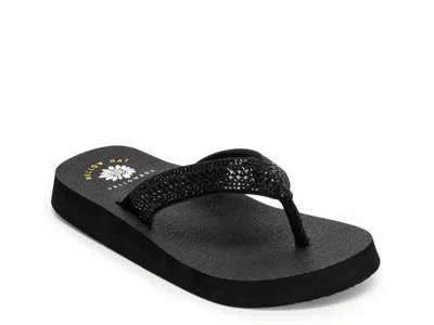 Yellow Box Soriano Sandal In Black