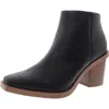 Yellow Box Velta Womens Cushioned Footbed Faux Leather Booties In Black