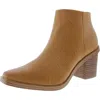 Yellow Box Velta Womens Cushioned Footbed Faux Leather Booties In White