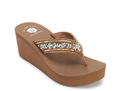 Yellow Box Wilfred Wedge Sandal In Tan