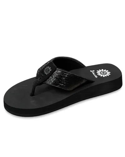 Yellow Box Women's Addyson Flip-flops In Black In Multi
