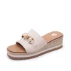 Yellow Box Women's Adelfia Slide Sandal In Ivory In Neutral