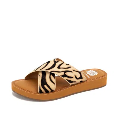 Yellow Box Women's Ansila Sandal In Zebra In Multi