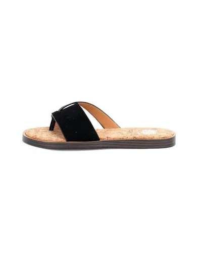 Yellow Box Women's Barann Flat Sandals In Black In Multi