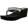 Yellow Box Women's Belmac Platform Wedge In Black In Black
