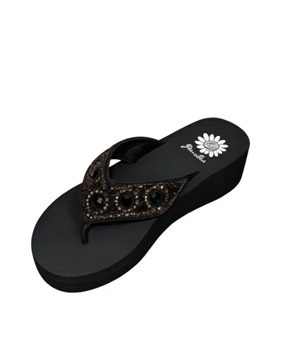 Yellow Box Women's Bertila Flip-flops In Black