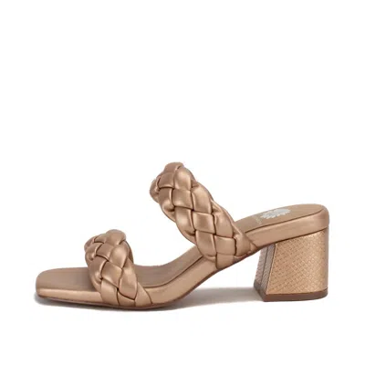 Yellow Box Women's Carlen Heel Sandals In Rose Gold In Brown