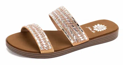 Yellow Box Women's Damson Open Toe Sandal In Tan In Brown
