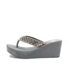 Yellow Box Women's Etta Wedge Sandal In Grey In Grey