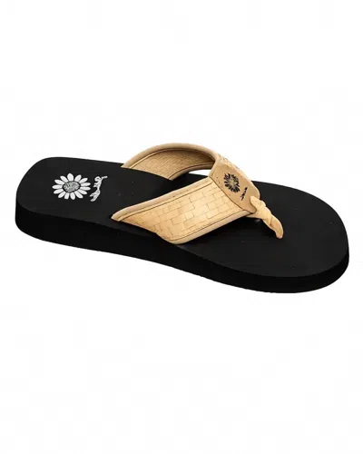 Yellow Box Women's Fiori Flip-flops In Black