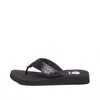 Yellow Box Women's Flax Sandal In Black In Black