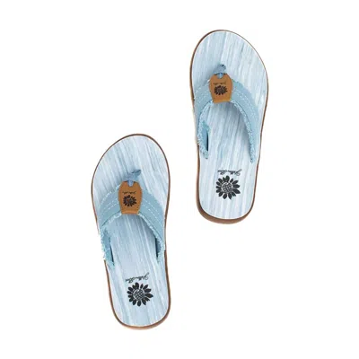 Yellow Box Women's Gerri Flip Flop In Blue