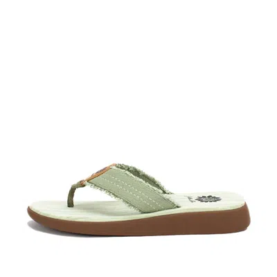 Yellow Box Women's Gerri Flip Flop In Sage In Green