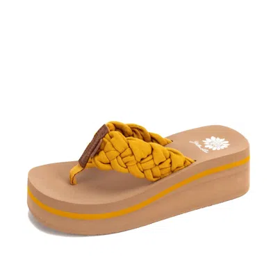 Yellow Box Women's Karnika Platform Sandal In Marigold In Multi