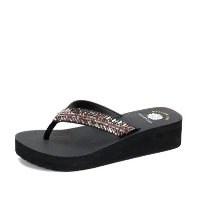 Yellow Box Women's Lesia Sandal In Purple Multi In Black