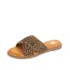 Yellow Box Women's Linta Crossband Slide In Leopard In Multi