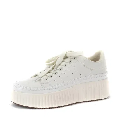Yellow Box Women's Mayson Platform Sneaker In White