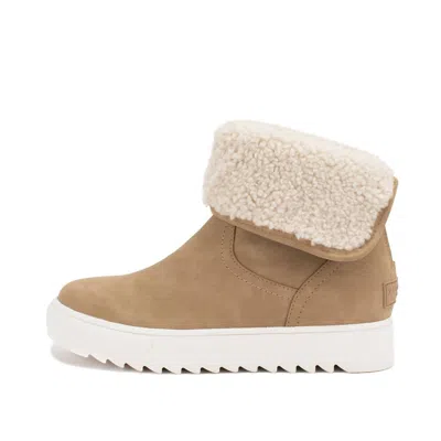 Yellow Box Women's Melisa Wedge Sneaker Boot In Sand