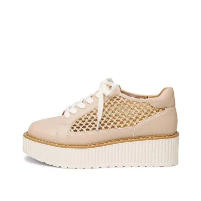 Yellow Box Women's Mercer Mesh Flatform Sneaker In Natural In Brown