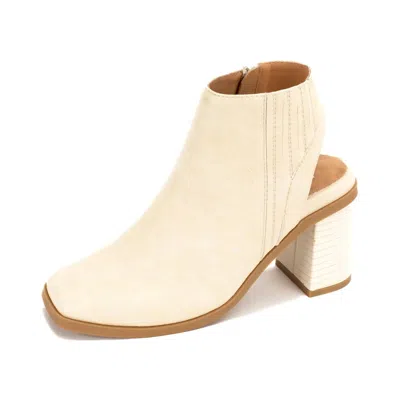 Yellow Box Women's Millar Heeled Bootie In Bone In Neutral