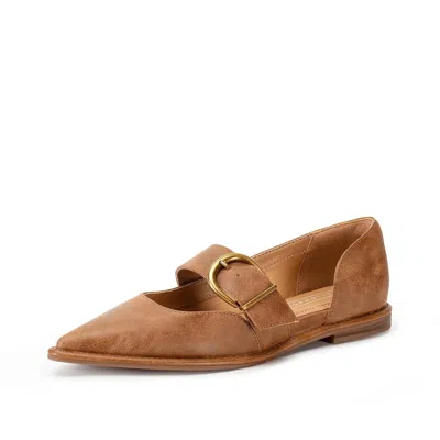 Yellow Box Women's Romeria T Flats In Tan In Multi