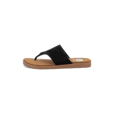 Yellow Box Women's Sydney Knit Sandal In Black