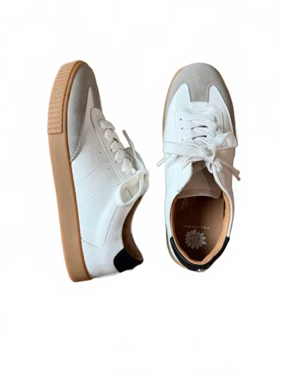 Yellow Box Women's Vintage-inspired Dinia Sneaker In White In Multi