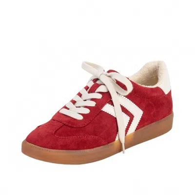 Yellow Box Women's Zera Lace-up Sneaker In Red