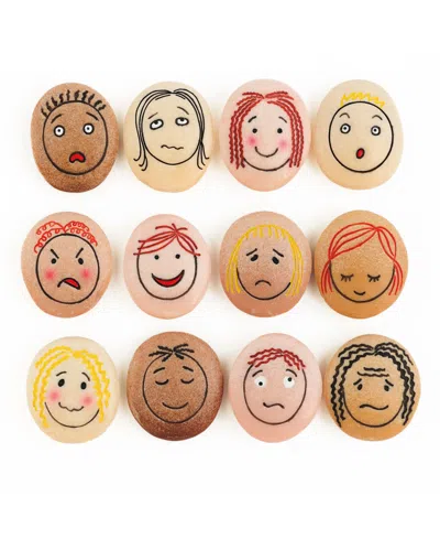 Yellow Door Emotion Stones, Set Of 12 In Multicolor