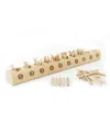 Yellow Door Natural Counting Log, Set Of 61 In Brown