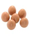 Yellow Door Play Eggs, Pack Of 6 In Tan