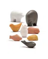Yellow Door Sensory Play Animal Stone, Pack Of 8 In Assorted