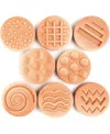 Yellow Door Sensory Stones, Set Of 8 In Tan