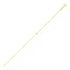Yellow Gold 14k  5 1/2 Inch Childrens Bracelet With Cross (1.00 Mm) In Yellow
