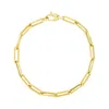 Yellow Gold 14k  Bold Paperclip Chain Bracelet (4.20 Mm) In Yellow