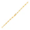 Yellow Gold 14k  Bracelet With Polished Circles In Gold