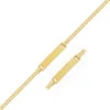 Yellow Gold 14k  Curb Link Style Childrens Id Bracelet (3.30 Mm) In Yellow