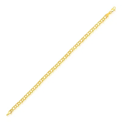 Yellow Gold 14k  Lite Charm Bracelet (4.00 Mm)