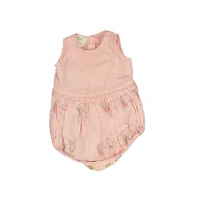 Pre-owned Yellow Pelota Babies' Girls Pink Romper