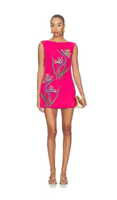 Yellow The Label Bird Of Paradise Dress In Pink