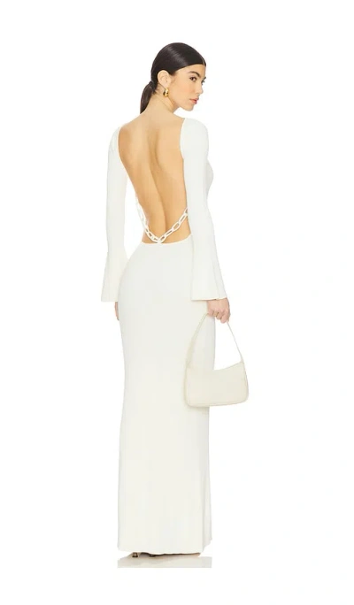 Yellow The Label Harper Maxi Dress In Ivory