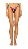 Yellow The Label Vivi Charm Bikini Bottom In Multi