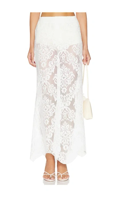 Yellow The Label X Revolve Soren Maxi Skirt In White
