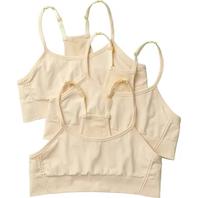 Yellowberry Kids'  3pk Sugar Seamless Bra In Multi