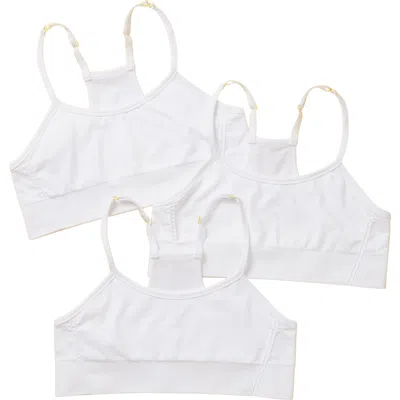 Yellowberry Kids'  3pk Sugar Seamless Bra In White