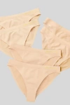 Yellowberry Kids'  6pk Scout Seamless Underwear In Doe